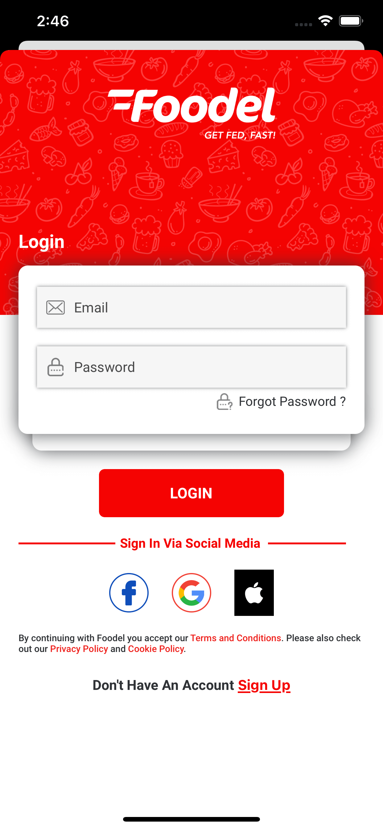 Foodel - Food Delivery Application